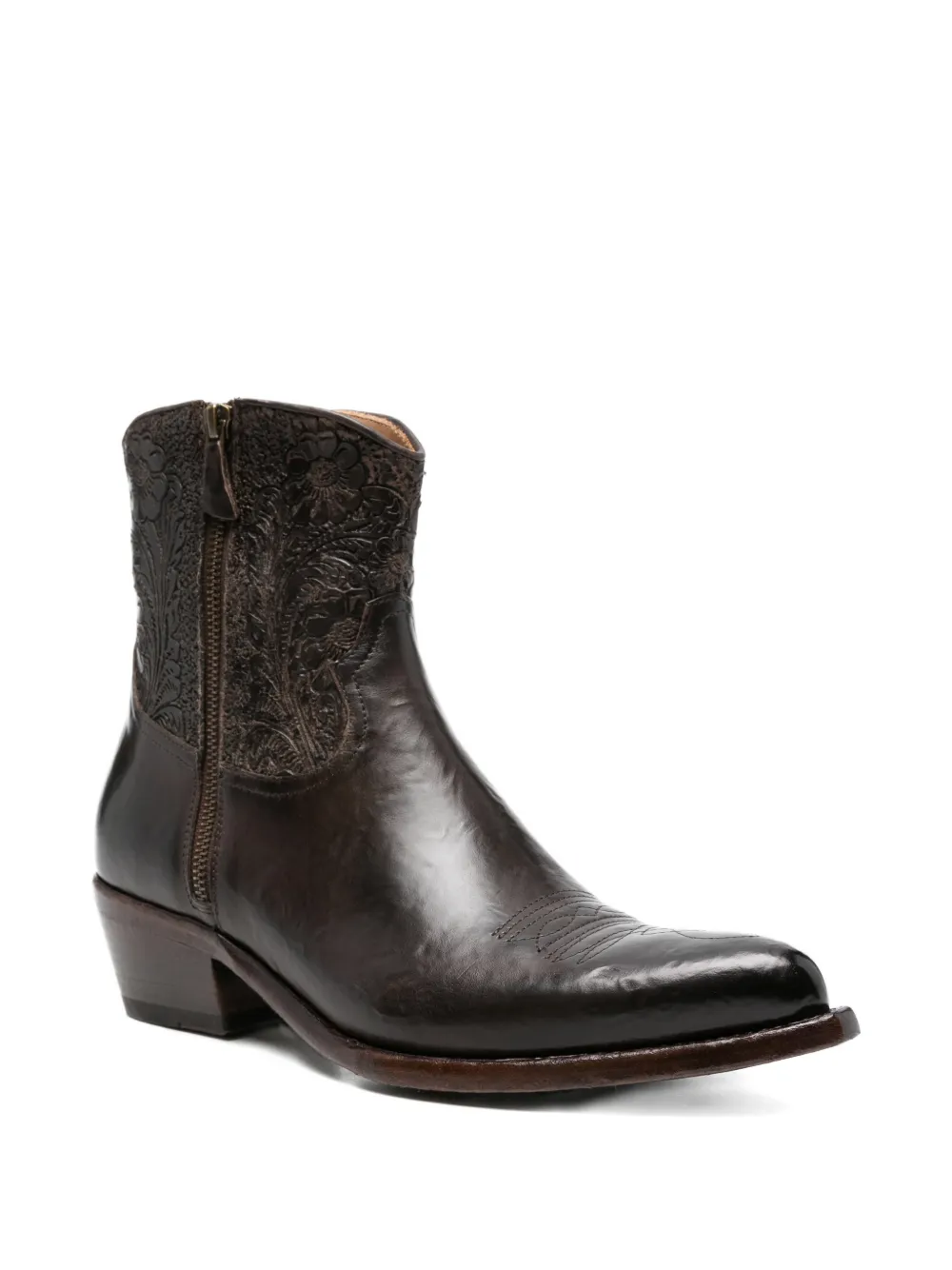 ERALDO floral-embossed boots Bruin