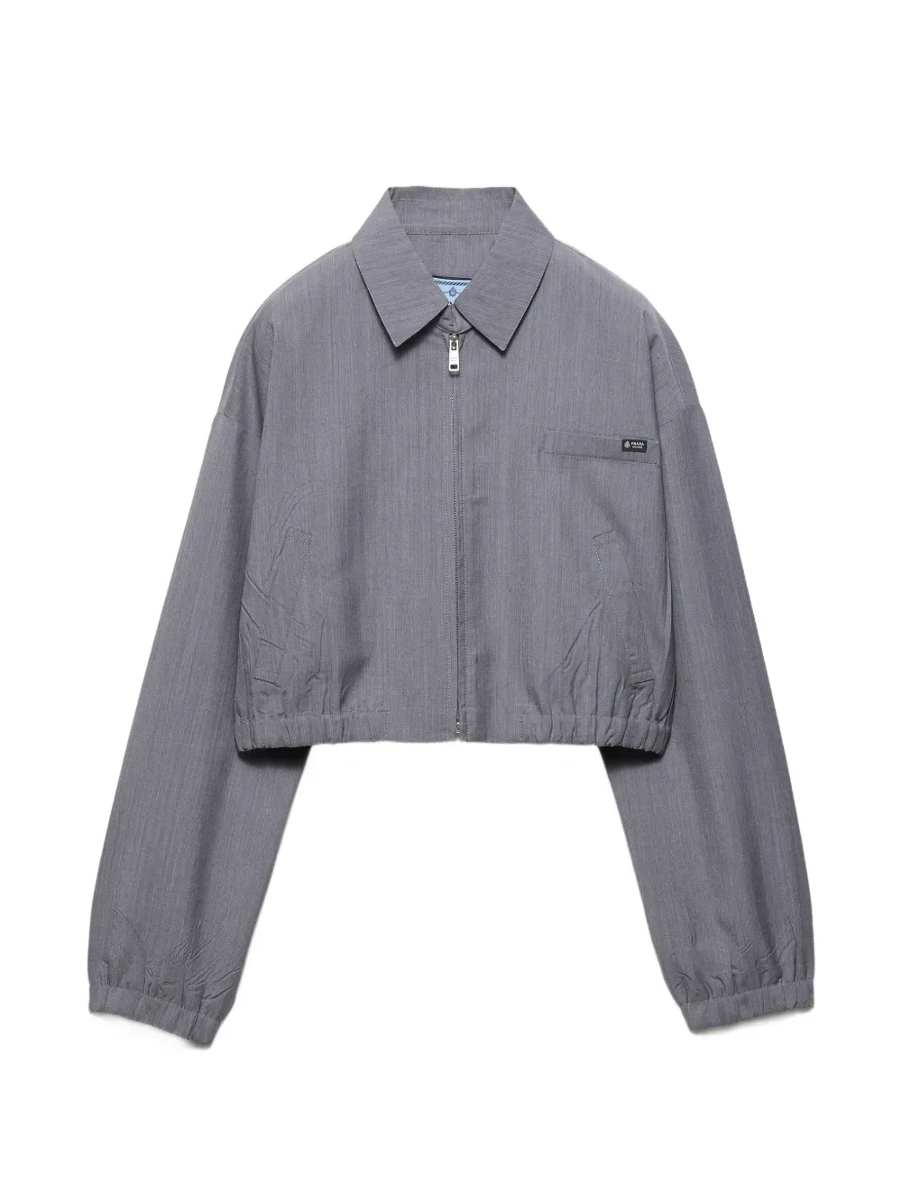 Prada light-mohair blouson jacket - Grigio