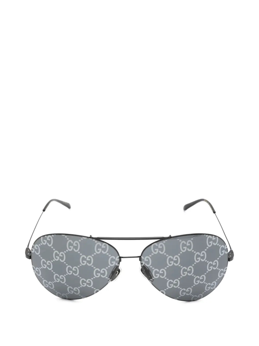 Gucci Eyewear Occhiali da sole con montatura stile pilota - Nero