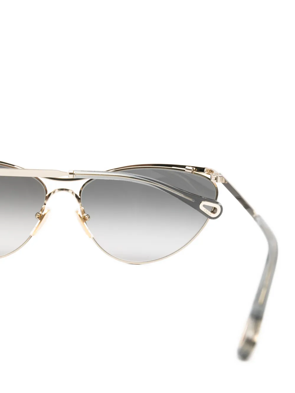  Chloé Eyewear Cat-eye-frame Sunglasses - Oro 