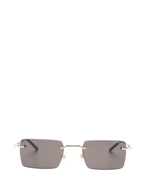 Montblanc rimless rectangle-frame sunglasses