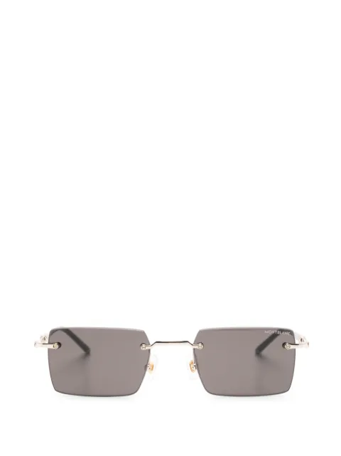 Montblanc rimless rectangle-frame sunglasses