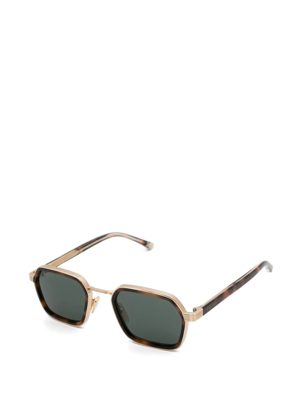 Gucci Eyewear Zonnebril met vierkant montuur Bruin