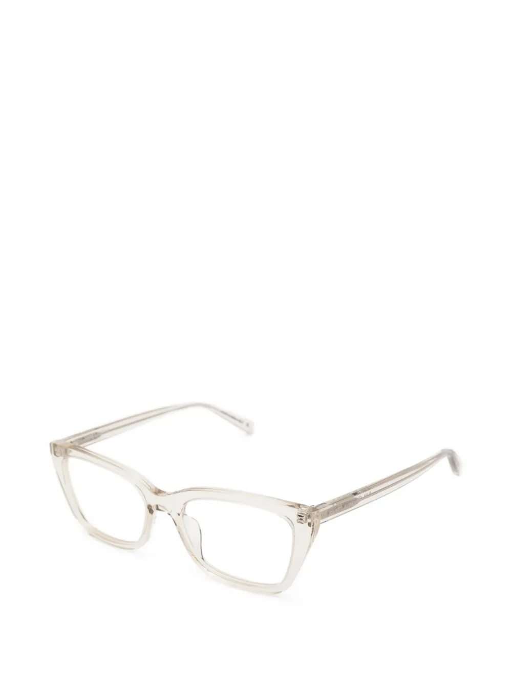 Saint Laurent Eyewear Bril met cat-eye montuur Wit