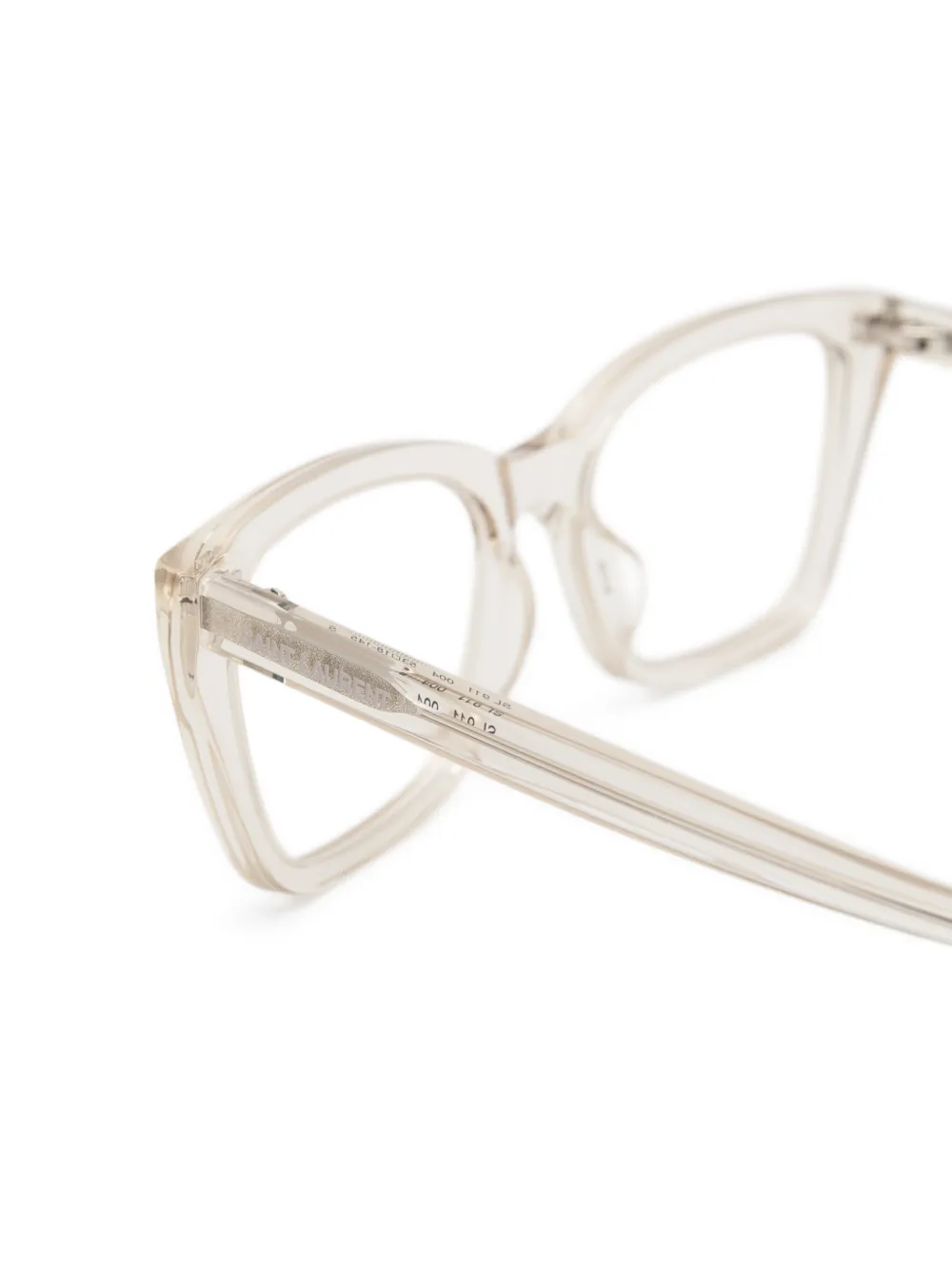 Saint Laurent Eyewear Bril met cat-eye montuur Wit