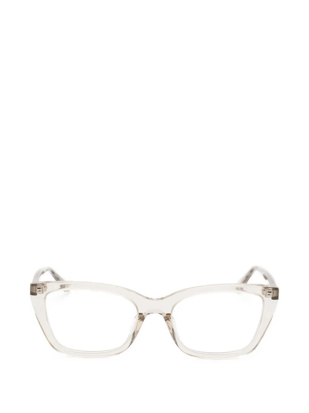 Saint Laurent Eyewear cat-eye frame glasses - Weiß