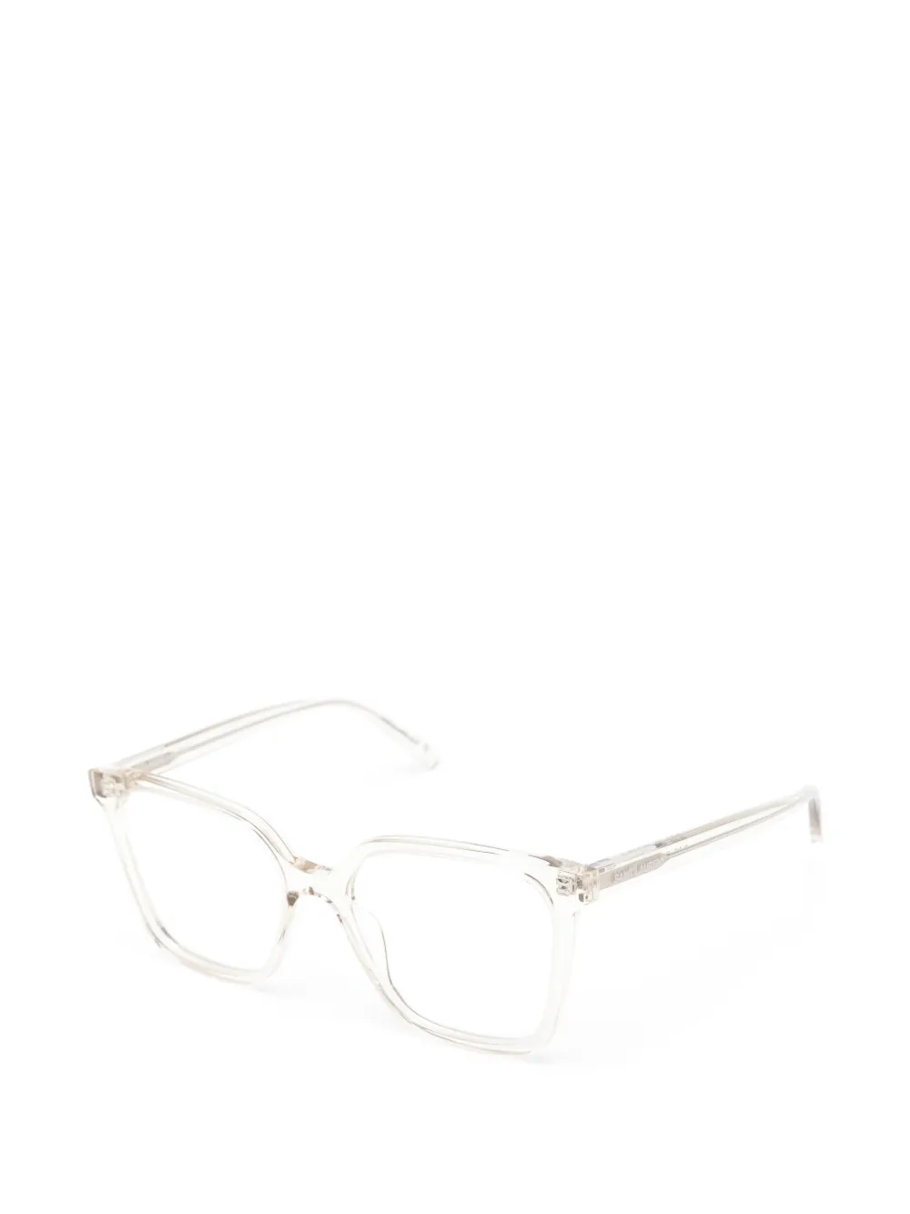 Saint Laurent Eyewear Bril met vierkant montuur Beige