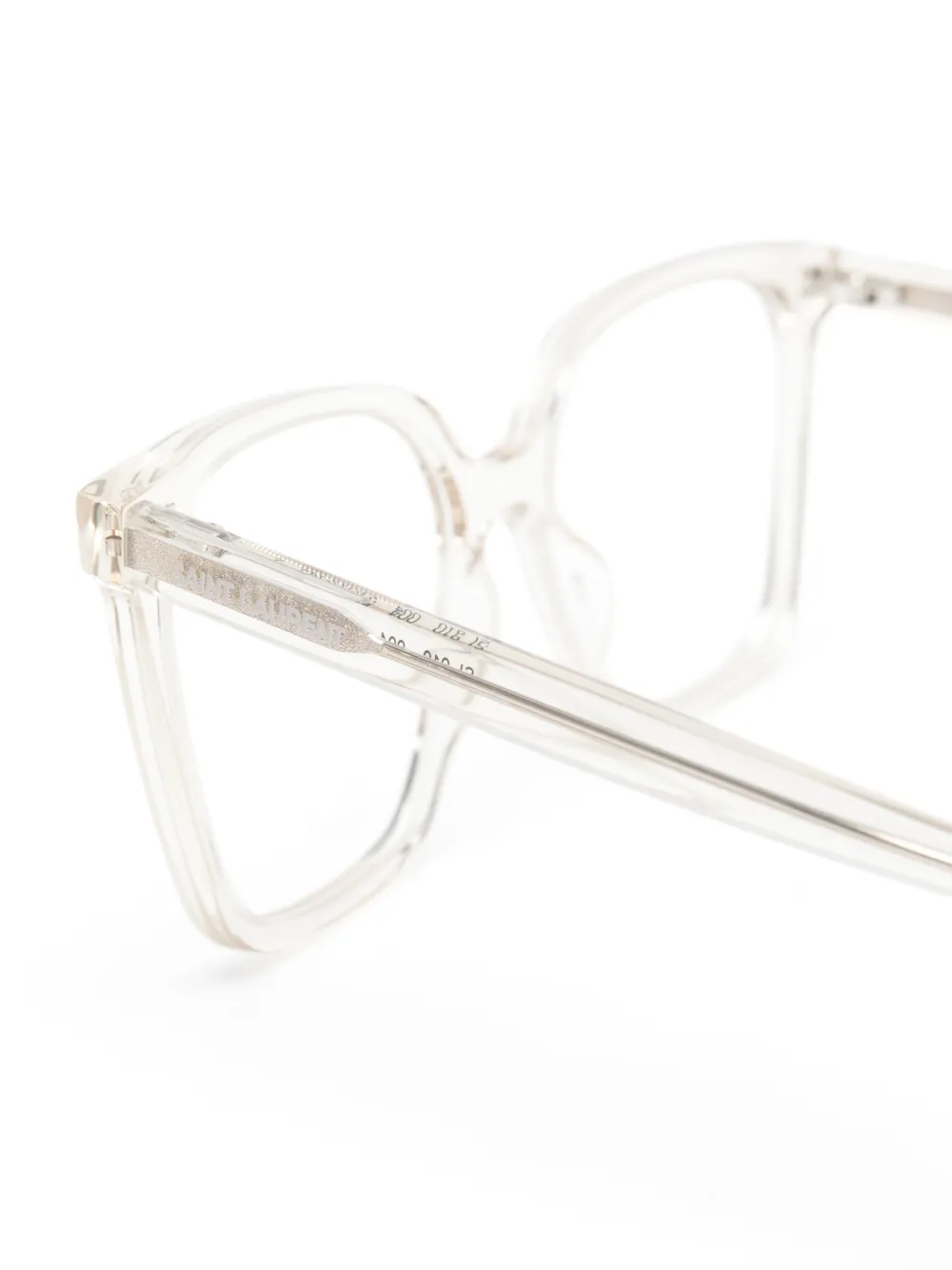 Saint Laurent Eyewear Bril met vierkant montuur Beige