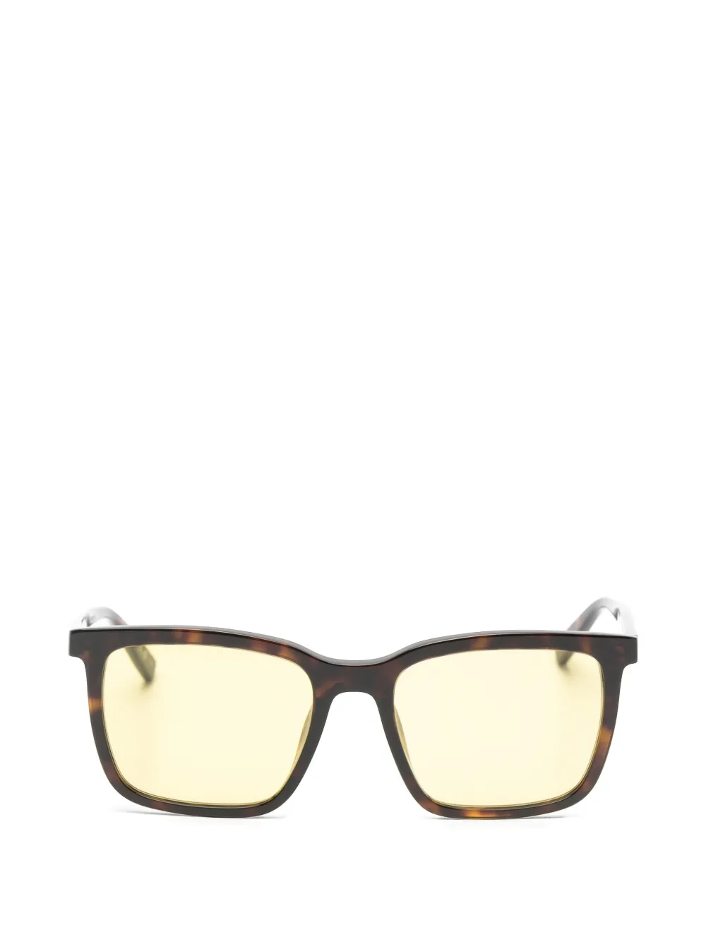 Saint Laurent Eyewear tortoiseshell-effect square-frame sunglasses - Braun
