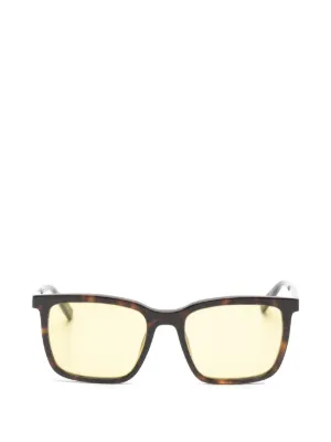 Off-White Eyewear スクエアフレーム サングラス | ブラック | FARFETCH JP
