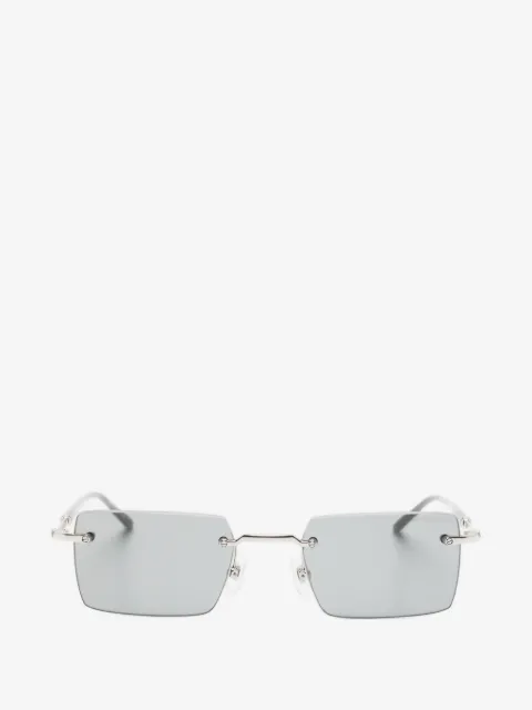 Montblanc rimless rectangle-frame sunglasses