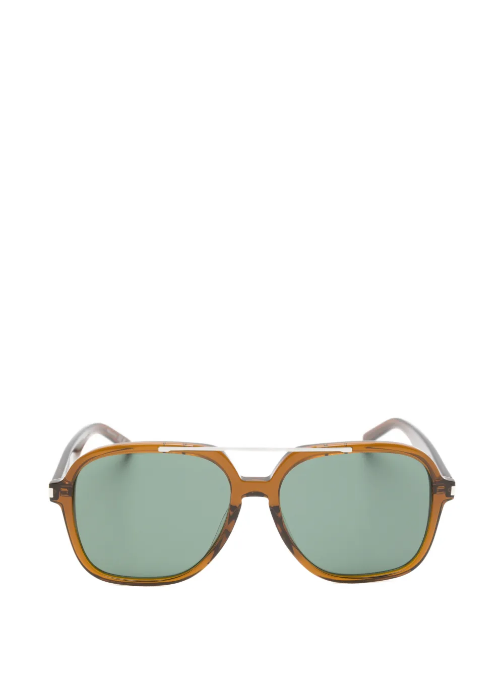 Saint Laurent Eyewear SL 545 geometric-frame sunglasses - Braun