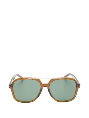 Gucci Eyewear ロゴディテール サングラス | ブラウン | FARFETCH JP