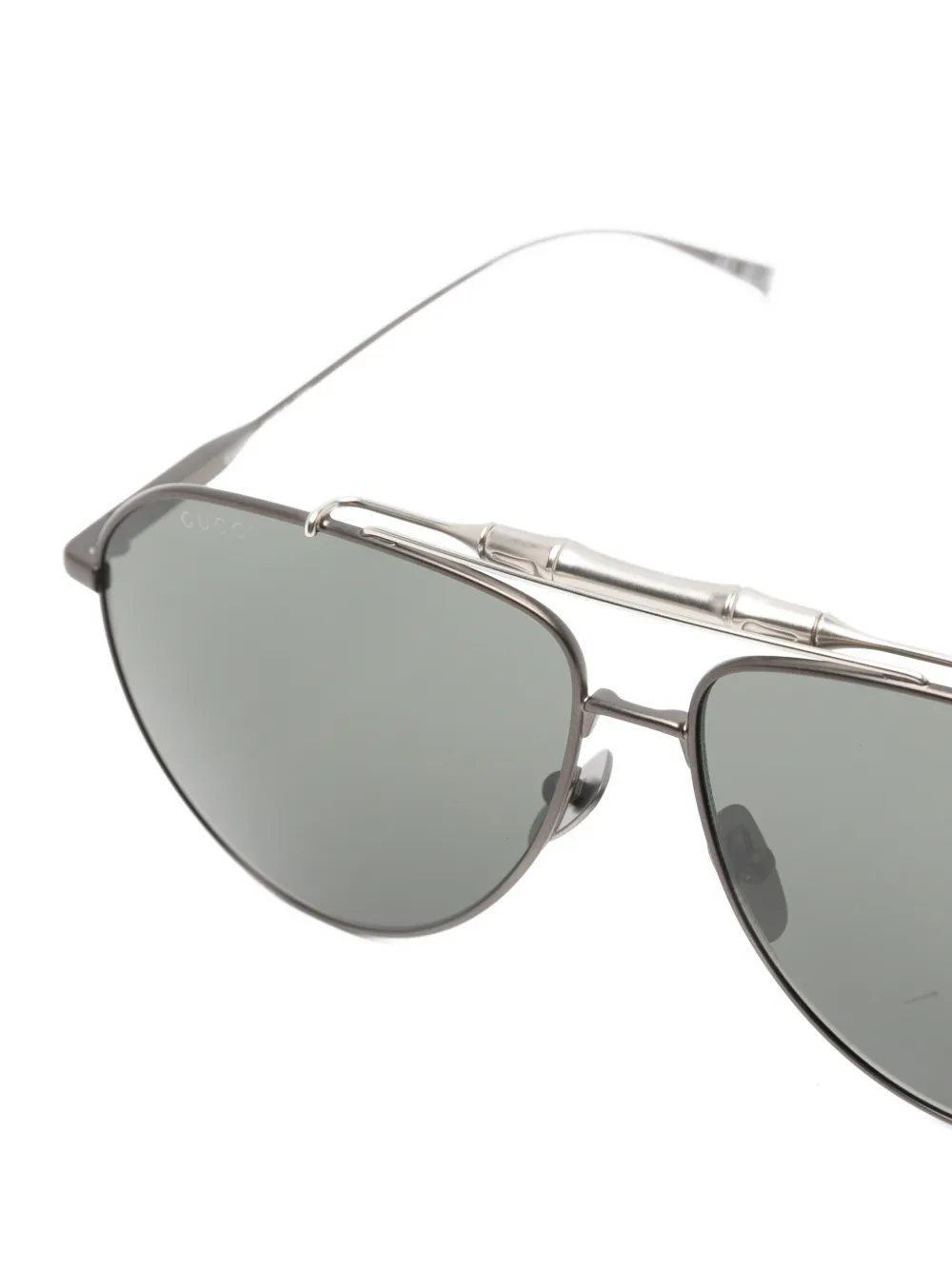 Gucci Eyewear Zonnebril met piloten montuur Grijs