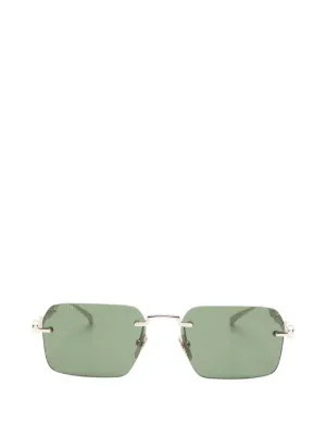Gucci Eyewear リムレス スクエアフレーム サングラス | シルバー