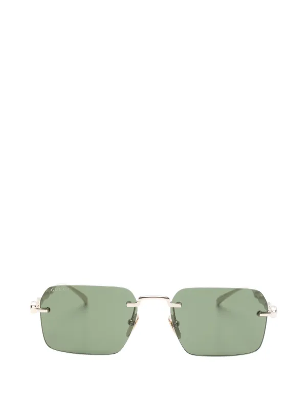 GUCCIリムレスサングラス Gucci Eyewear リムレス サングラス | ゴールドトーン | FARFETCH JP