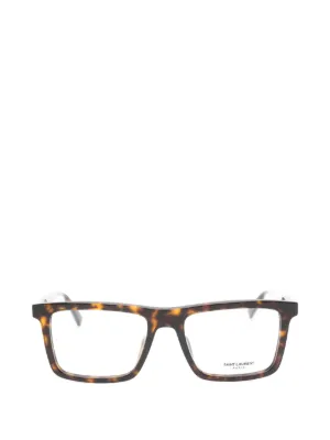 Prada Eyewear トータスシェル ラウンドメガネフレーム | ブラウン