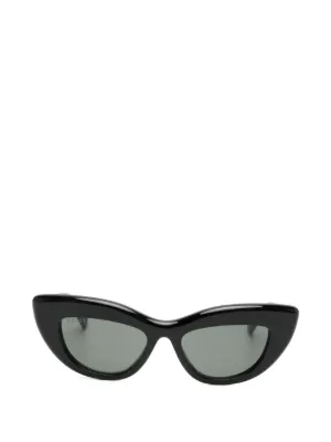Gucci Eyewear キャットアイ サングラス | ブラック | FARFETCH JP