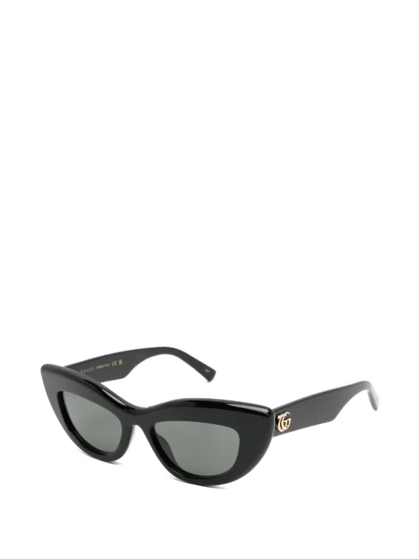 GUCCI キャットアイサングラス Gucci Eyewear GG キャットアイ サングラス | ブラック | FARFETCH JP