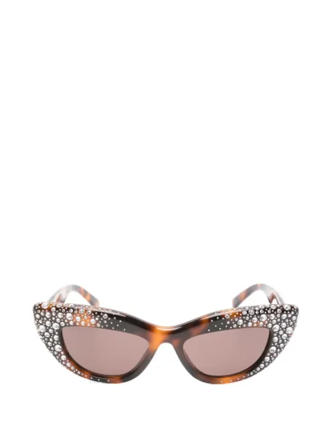 Gucci Eyewear crystal-embellished Double G sunglasses