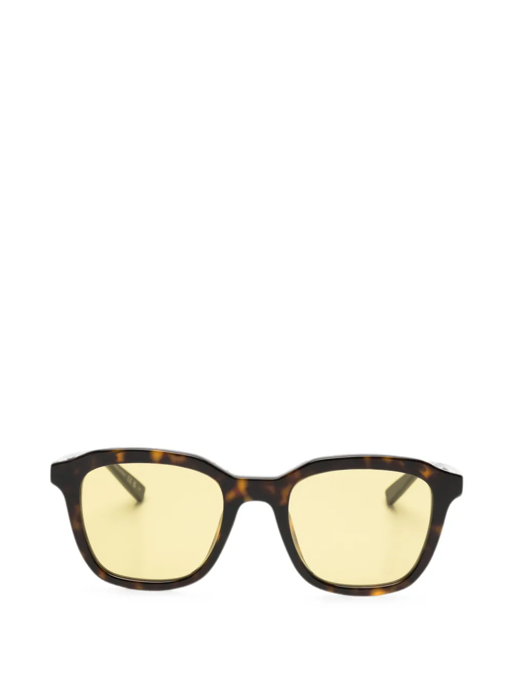 Saint Laurent Eyewear tortoiseshell-effect square-frame sunglasses - Braun