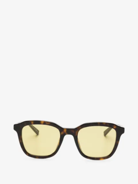Saint Laurent Eyewear tortoiseshell-effect square-frame sunglasses