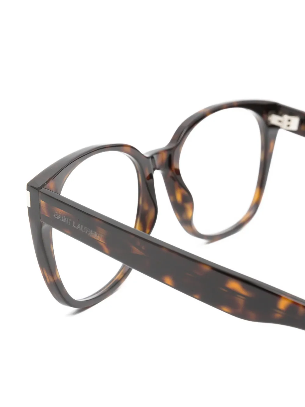 Saint Laurent Eyewear Bril met cat-eye montuur Bruin