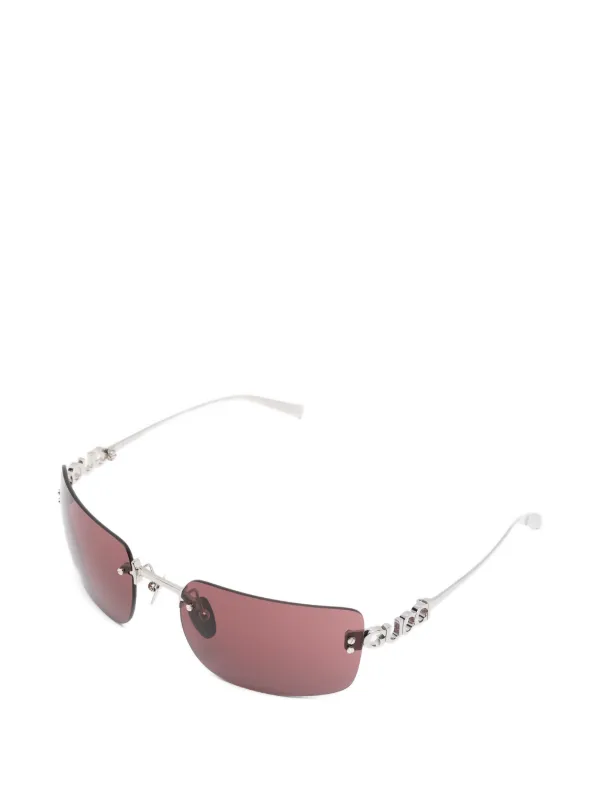 Gucci Eyewear スクエアフレーム サングラス | ピンク | FARFETCH JP