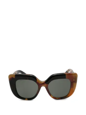 Balenciaga Eyewear Superbusy レイヤード サングラス | ブラウン