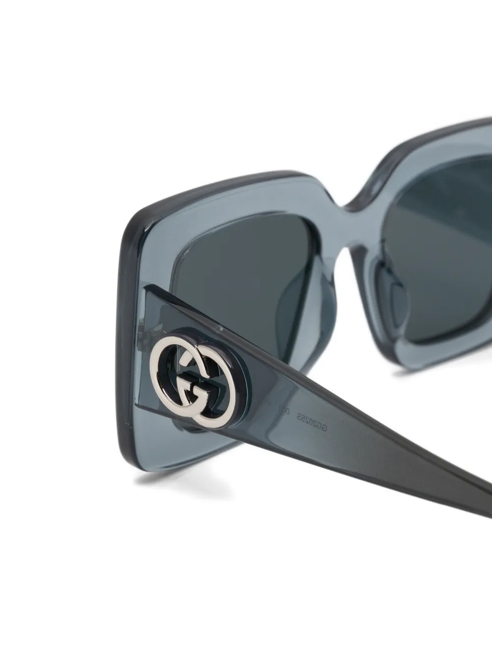 Gucci Eyewear Zonnebril met vierkant montuur Blauw