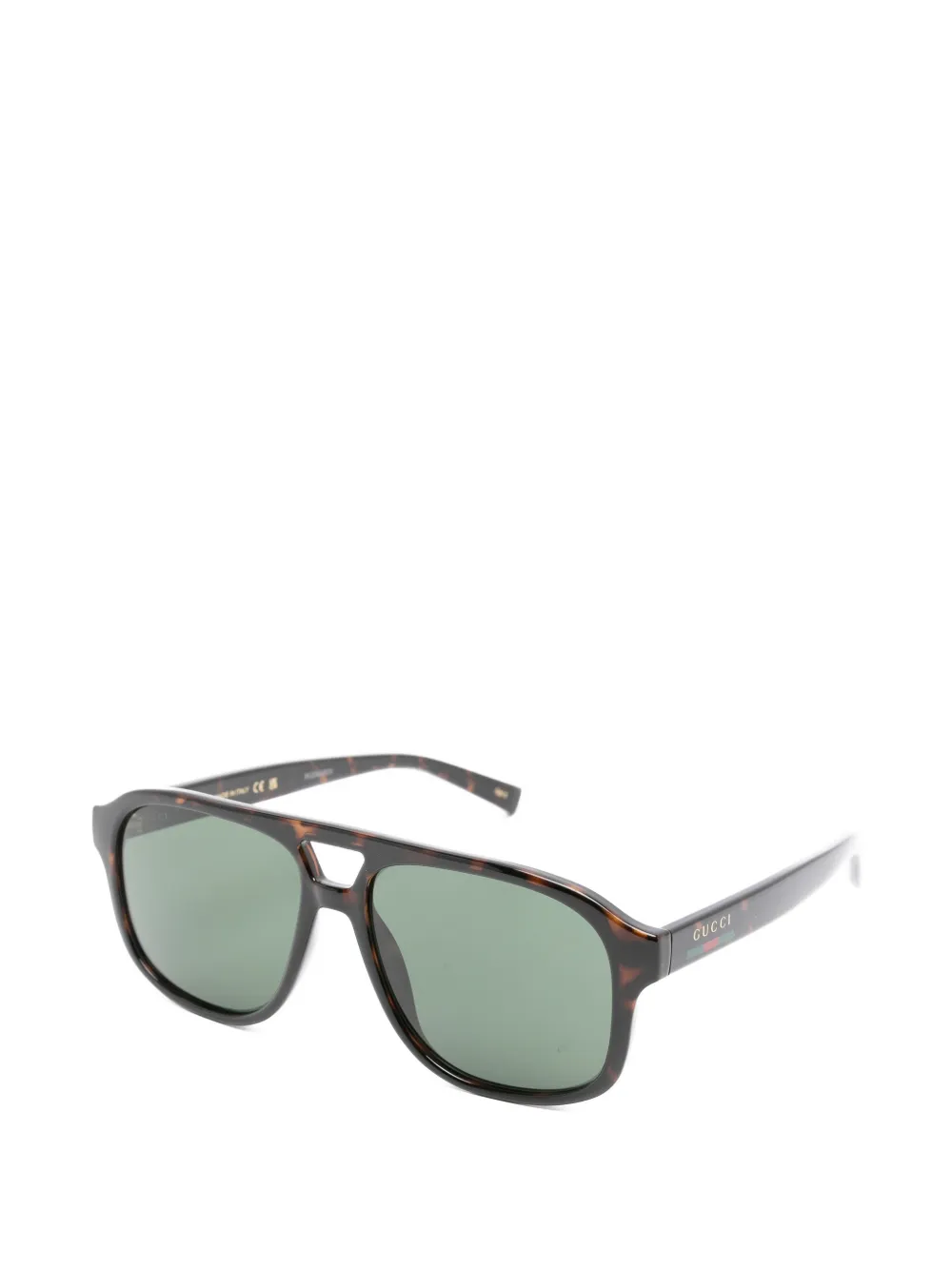 Gucci Eyewear Zonnebril met schildpadschild-effect Bruin