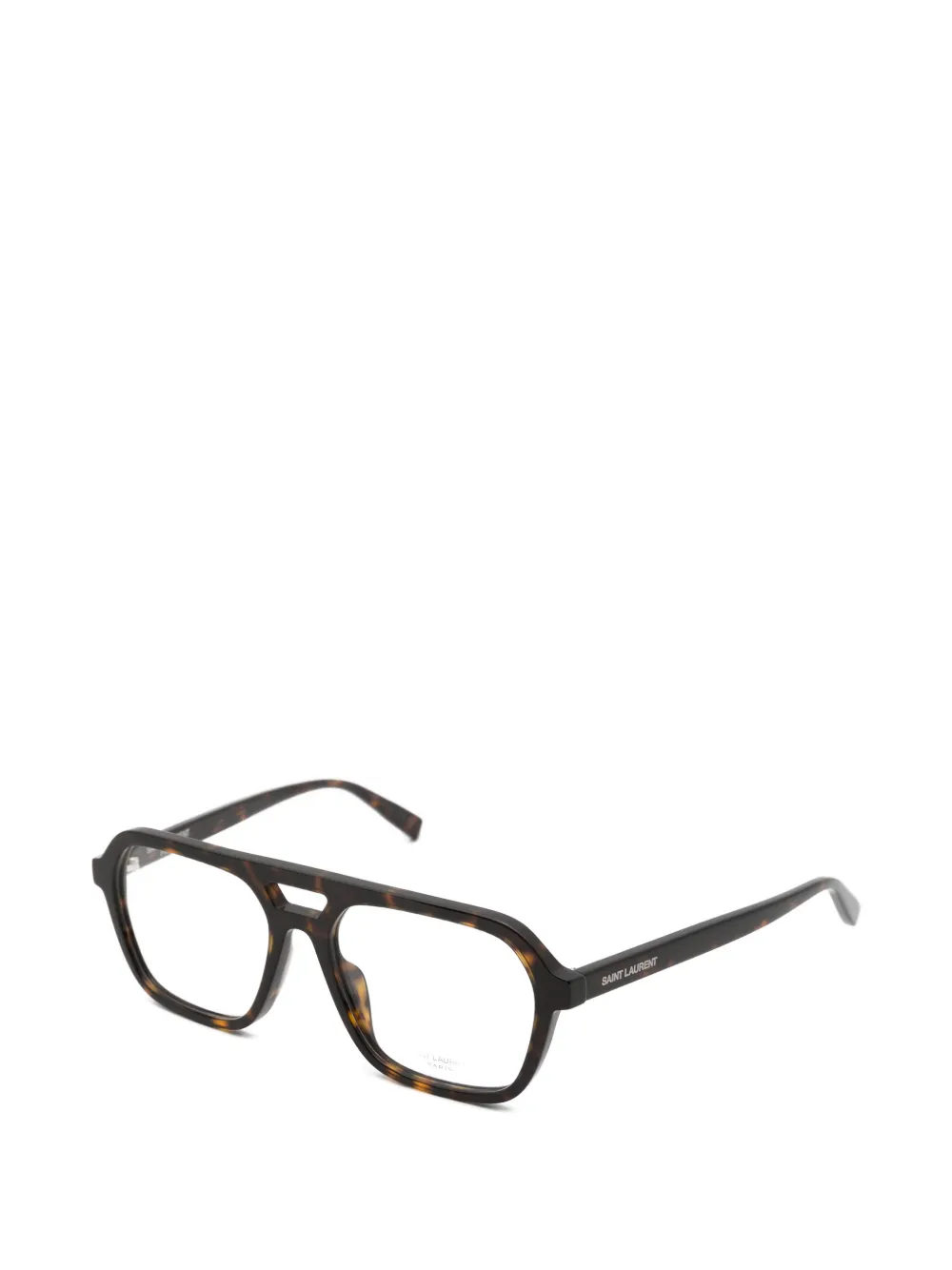 Saint Laurent Eyewear Bril met piloten montuur Bruin