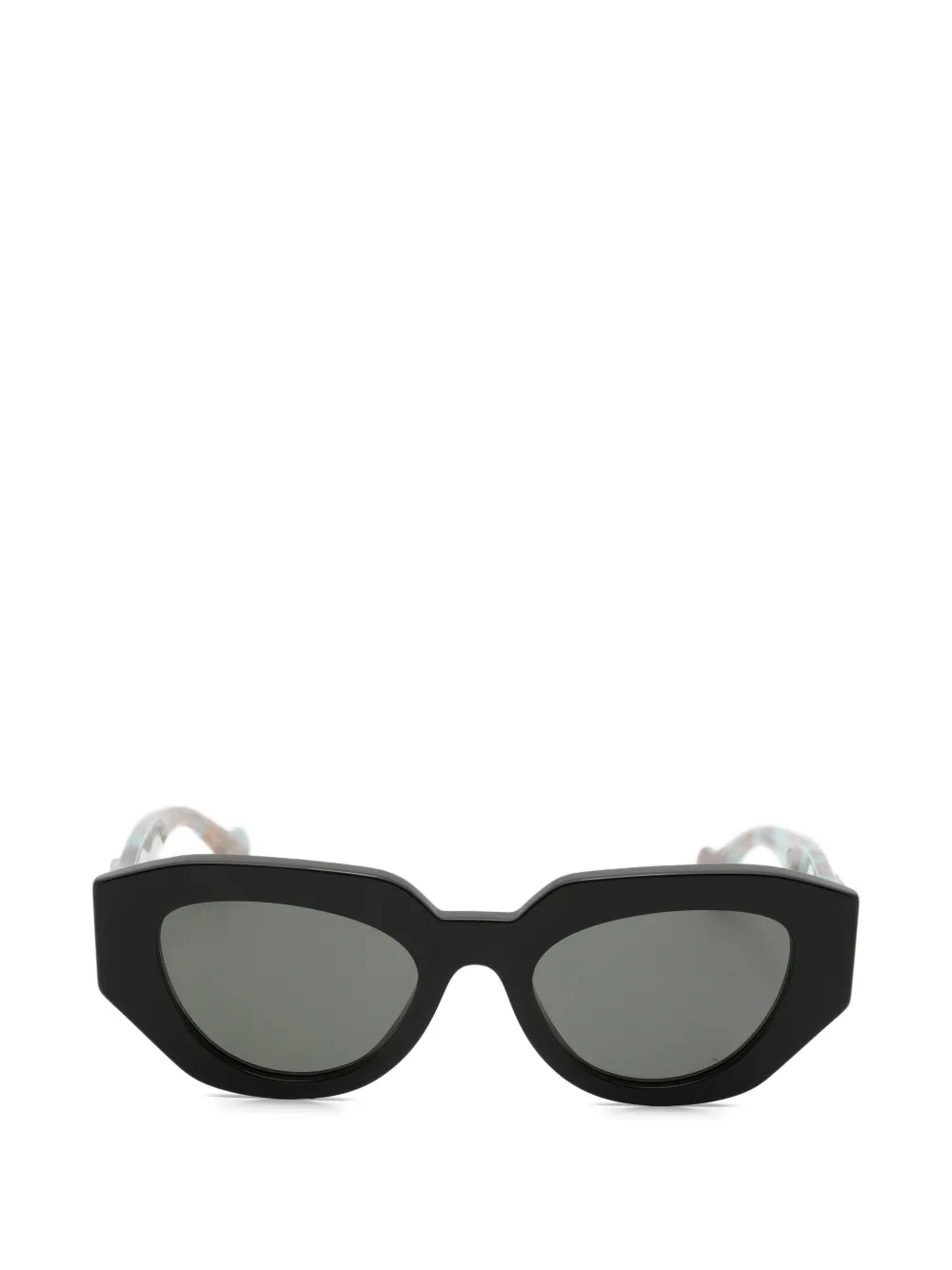 Gucci Eyewear Double-G geometric-frame sunglasses - Nero
