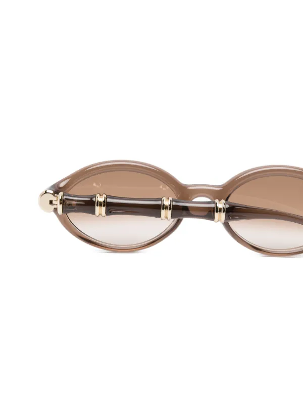 Gucci Eyewear ジオメトリックフレーム サングラス | ニュートラル
