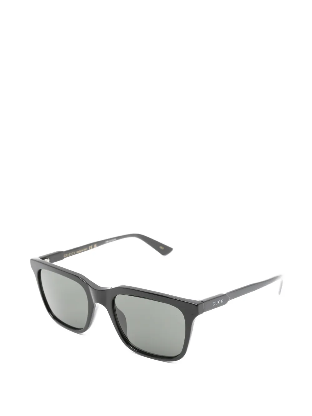 Gucci Eyewear Zonnebril met rechthoekig montuur Zwart