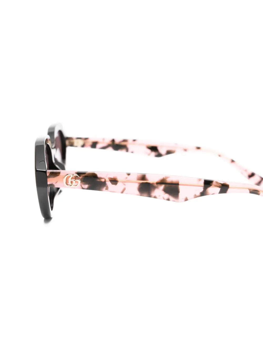 Gucci Eyewear GG zonnebril met geometrisch montuur Bruin