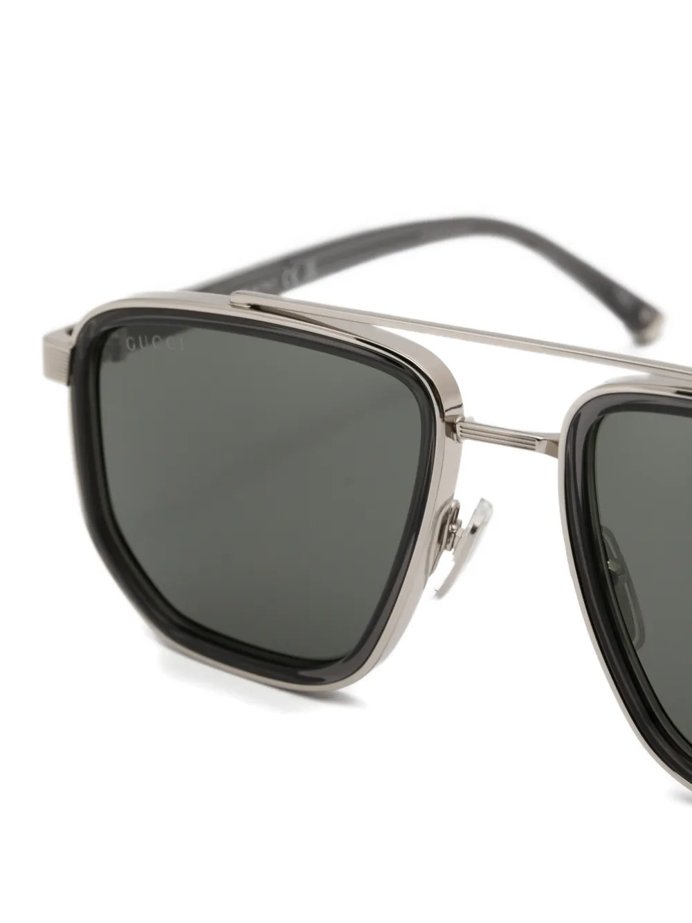 Gucci Eyewear Zonnebril met piloten montuur Grijs