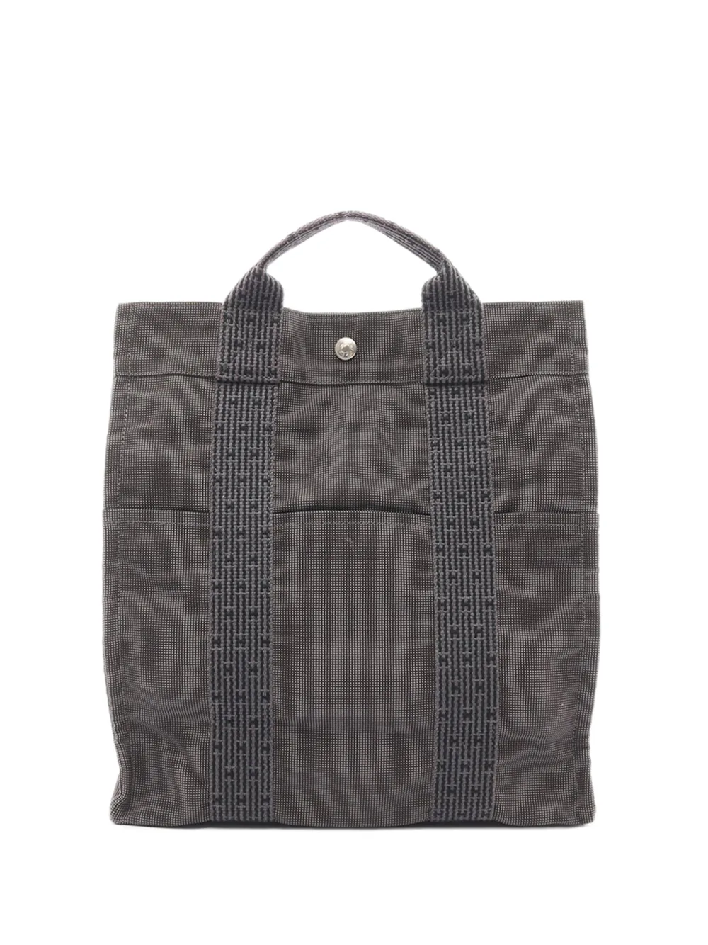 Hermès Pre-Owned 20th Century HERMES Herline Ad MM Rucksack canvas Nylon canvas Gray Used unisex backpack - Grigio