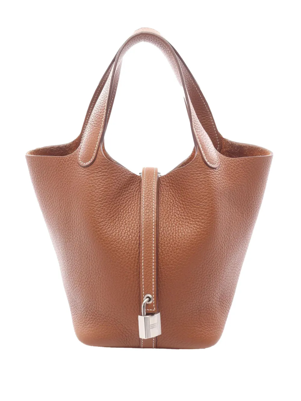 Hermès Pre-Owned 2021 Clemence Picotin Lock 18 handbag - Brown