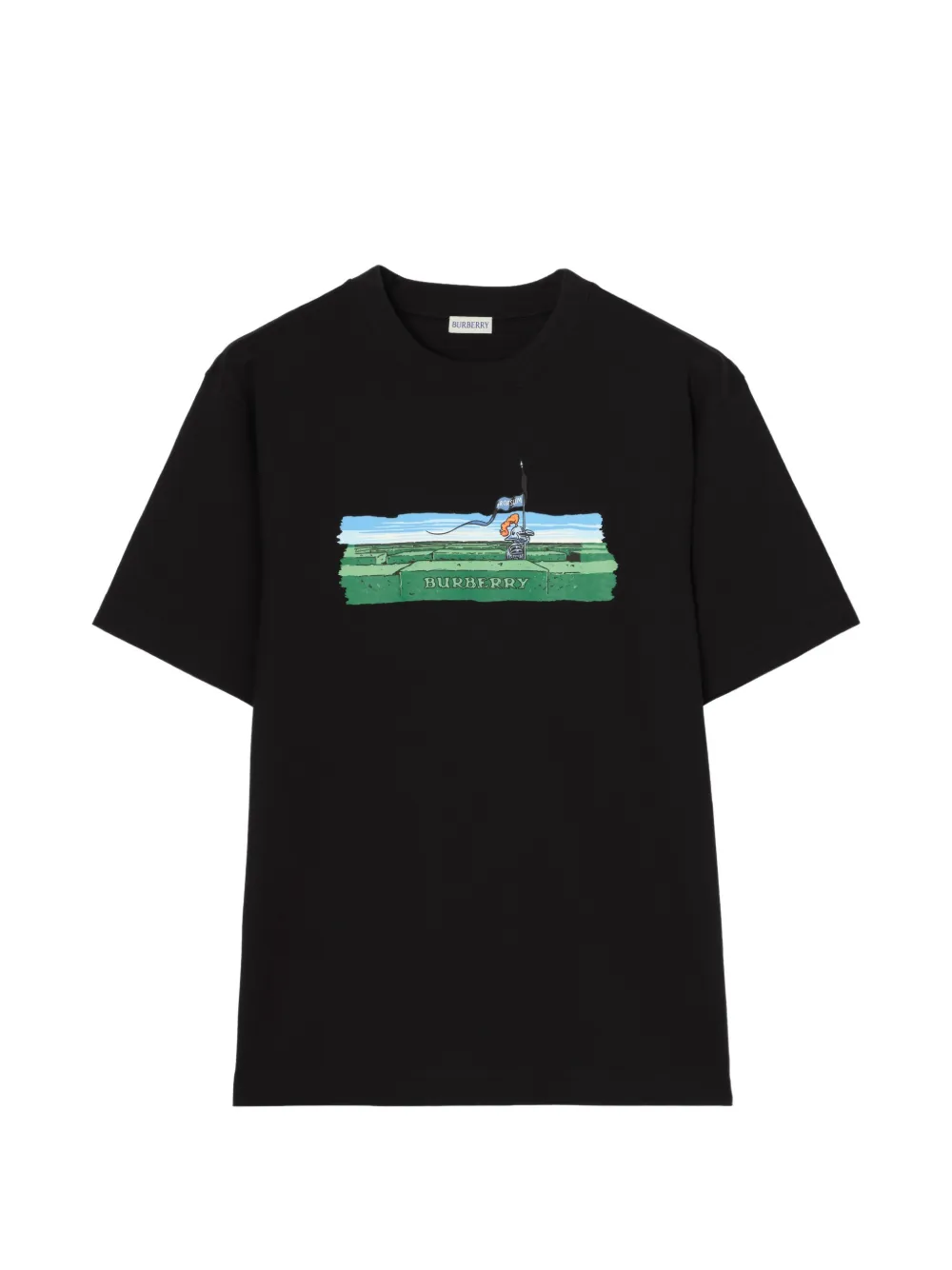 Burberry Maze cotton T-shirt - Schwarz