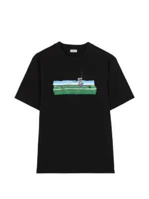 LOEWE striped-logo T-shirt | Black | FARFETCH