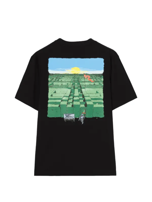 Burberry Maze Cotton T-shirt | Black | FARFETCH