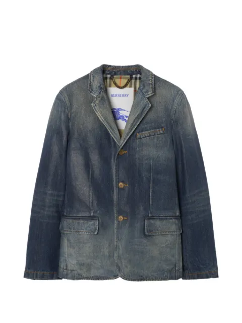 Burberry coated-denim tailored Jacket