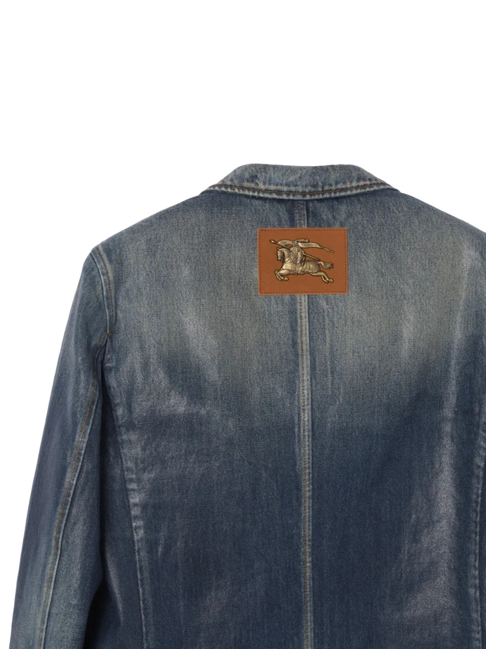 Burberry Gecoate denim jack Blauw