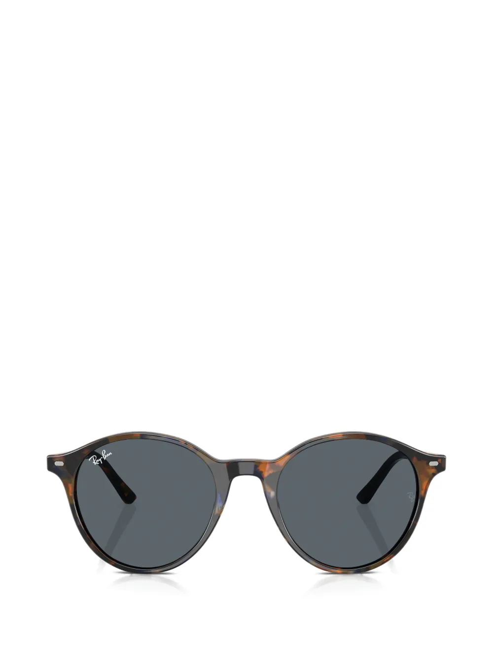 Ray-Ban tortoiseshell-effect round-frame sunglasses - Marrone