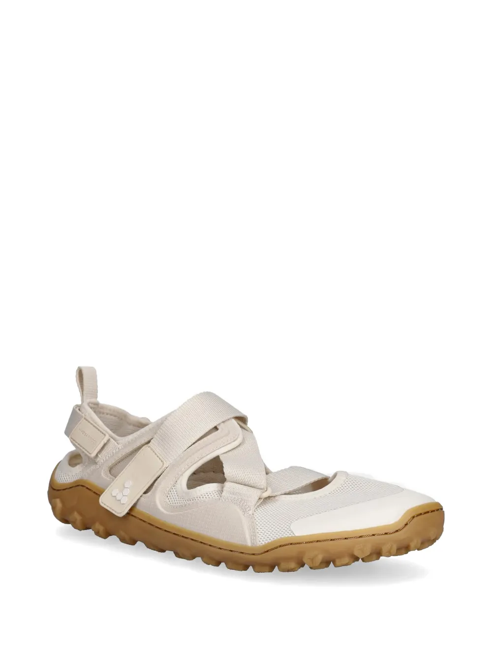 Vivobarefoot Tracker touch-strap mesh-panel sandals Beige