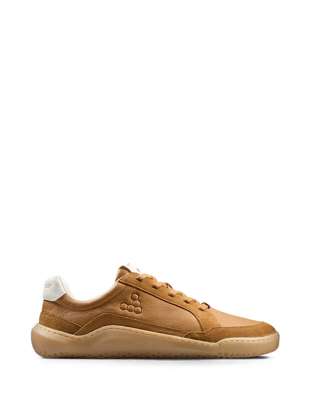 Vivobarefoot Gobi II panelled leather sneakers Bruin