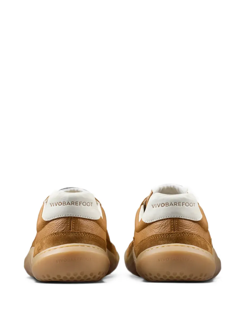 Vivobarefoot Gobi II panelled leather sneakers Bruin