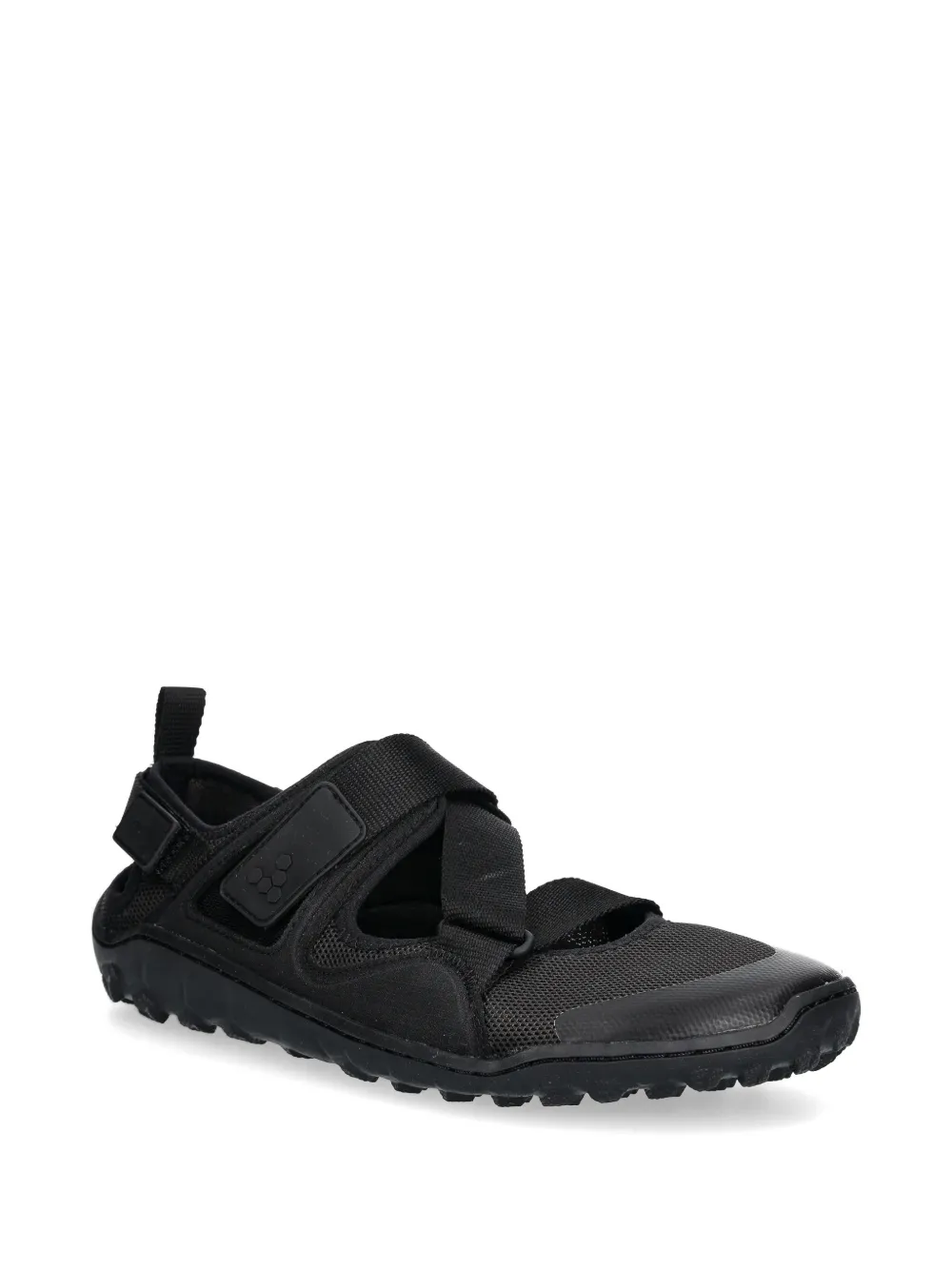 Vivobarefoot touch-strap mesh sandals Zwart
