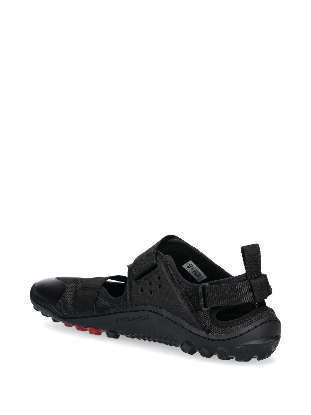 Vivobarefoot touch-strap mesh sandals Zwart
